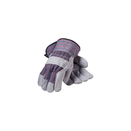 Pip ECON SERIES, REINFORCED PALM, BL./BLK./RED STRIPED, PK 120 85-7500P